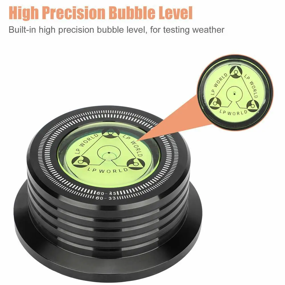 1 Chiếc 60Hz Cho LP Ghi Hình Ổn Định Đa Năng Phông Ghi Bàn Xoay Nhôm Cầu Thủ Có Cấp Độ Ổn Định Kẹp Hợp Kim Trọng Lượng