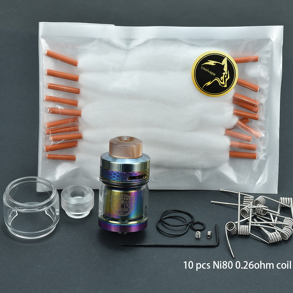 24MM Vape SERPENT ELEVATE RTA Tank 3,5 ml 4,5 ml llenado superior atomizador de cigarrillo electrónico reconstruible vs zeus x rta