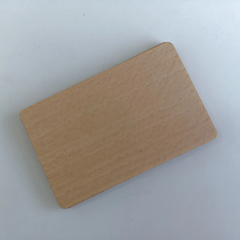 Bộ 10 Miếng Gỗ NFC Ntag213 Ntag216 RFID Beech Trống Kỹ Thuật Số Thẻ Kinh Doanh Đồ Trang Trí Chữ Khắc Laser Vật Liệu Mới