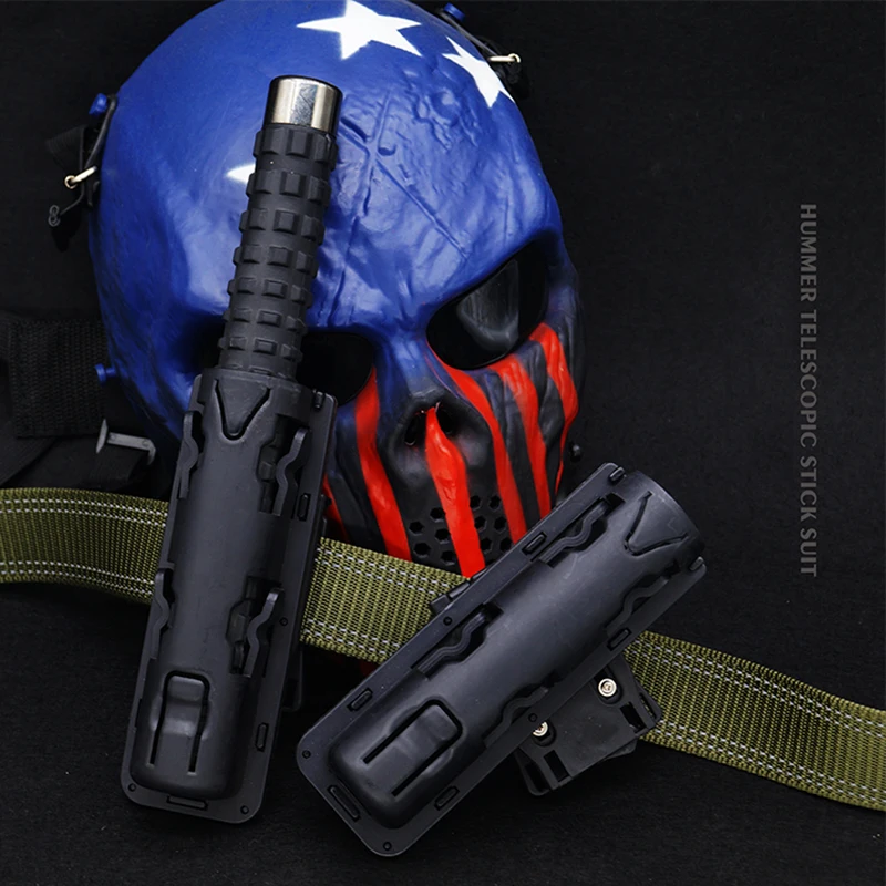360 grad Drehung Versenkbare Taktstock Fall Holster Universal Extensible Baton Halter Selbstverteidigung EDC Außen Survial Werkzeug
