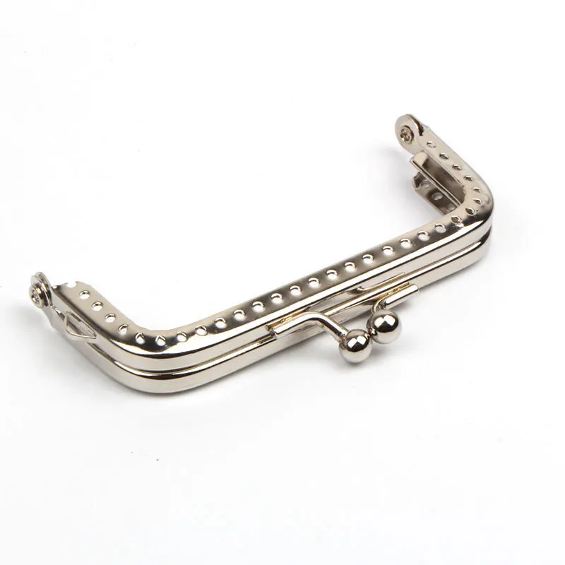 1Pc 6.5-20Cm Màu Khung Móc Treo Dập Nổi Hình Chữ Nhật Kim Loại Hôn Khóa Khóa Phụ Kiện Khung Tay Cầm ví Cầm Tay Phần