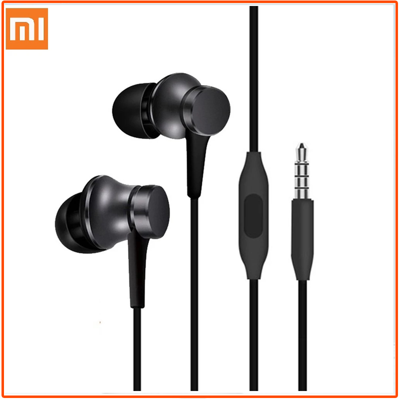 기존 Xiaomi 헤드셋 Mi Piston 3 In-Ear Fresh 3.5mm 와이어 제어 이어폰 음악 스테레오 마이크 Huawei Xiaomi 스마트 폰용
