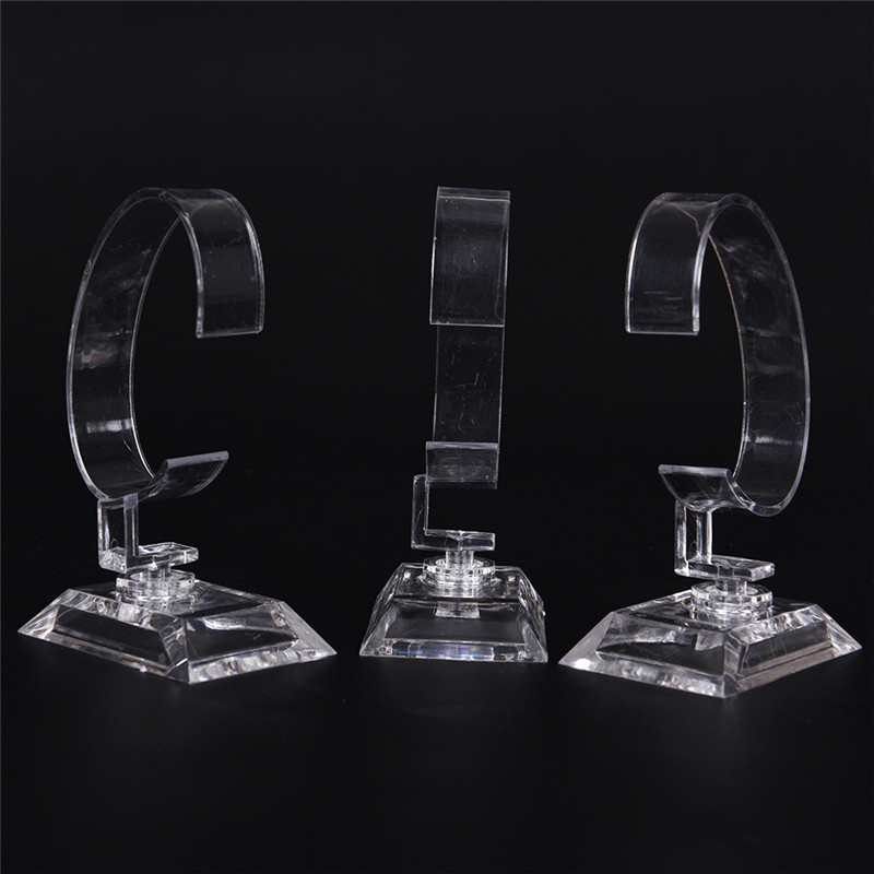 Mới 2 Cái/lốc Acrylic Trong Suốt Đồng Hồ Vòng Tay Vòng Hiển Thị Giá Đỡ Đứng Giá Bán Lẻ Shop Giới Thiệu Brazaletes Trang Sức Giá Sỉ