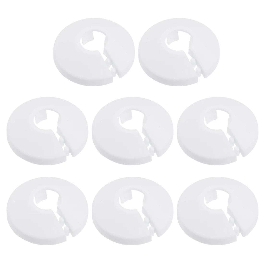 8 ชิ้น 12 มิลลิเมตร - 50 มิลลิเมตรท่อท่อตกแต่ง PP หม้อน้ํา Escutcheon ท่อสําหรับวาล์วมุมก๊อกน้ําอุปกรณ์เสริม