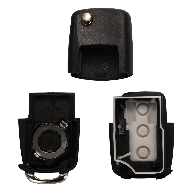 jingyuqin 3 Buttons Remote Car Key Flip Folding Key Shell Case For Volkswagen Vw Jetta Golf Passat Beetle Skoda Seat Polo B5