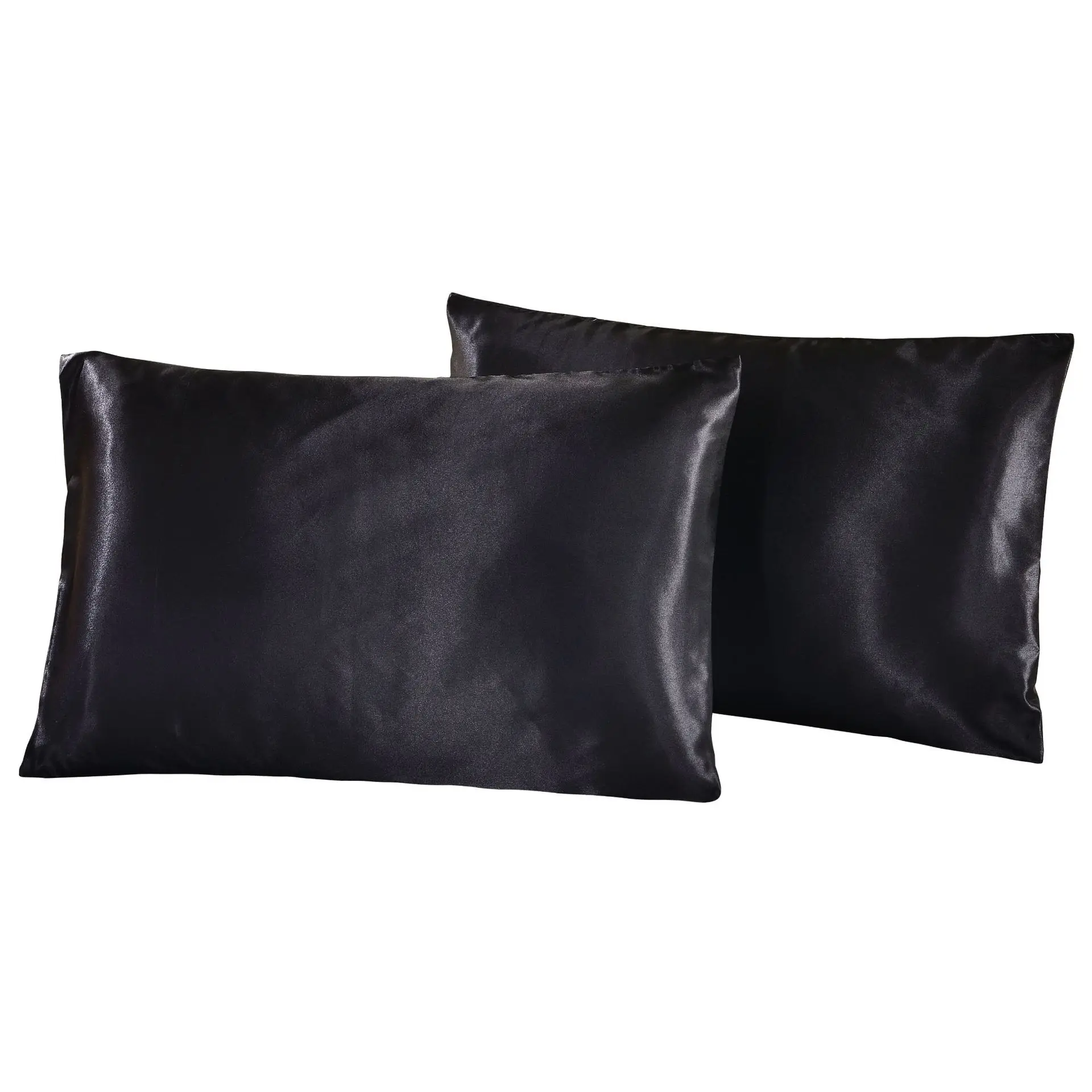 Funda de almohada de seda satinada Queen, funda de almohada, ropa de cama para el hogar, almohada suave, almohada rectangular, 1 ud.