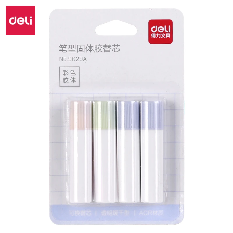 DELI ปากกาสไตล์กาว Stick ความหนืดสูง Glutstick กาวแข็งสติกเกอร์กระดาษเครื่องเขียนอุปกรณ์สํานักงาน