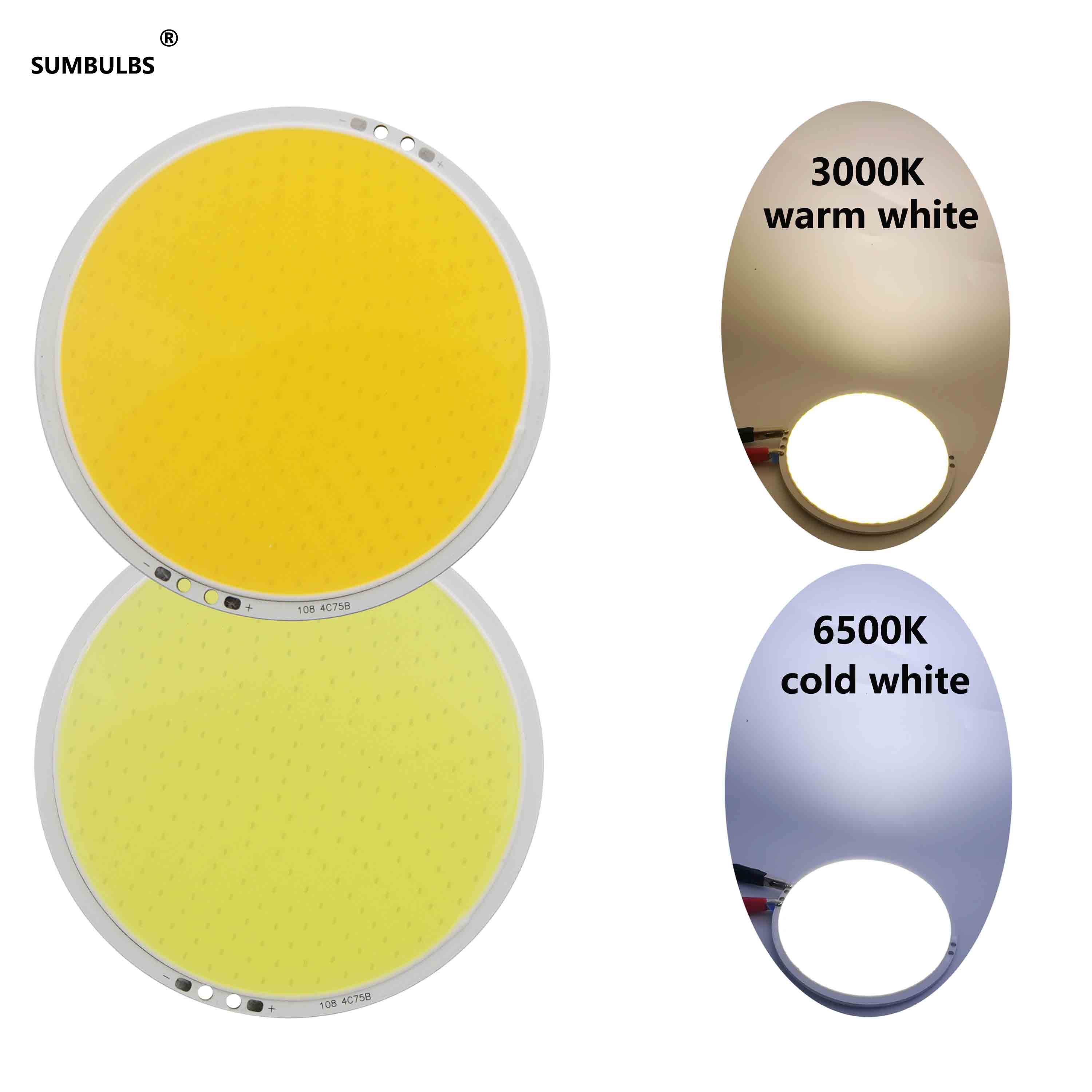 DC 12V 全サイズ COB LED ストリップパネルライト 2W-300W モジュールバー電球 DIY ナイトステージ効果ランプ用