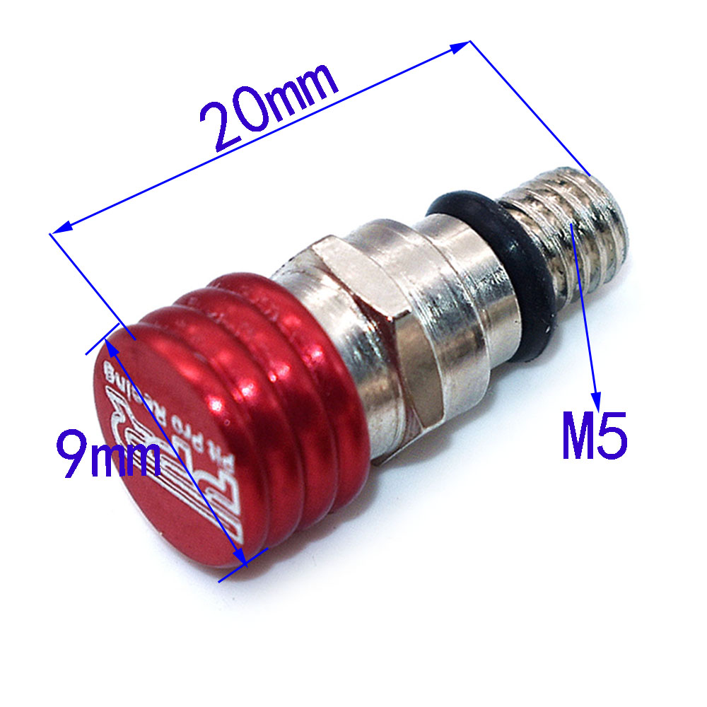 M4/M5 ブリード防水フロントフォークブリーダーリリーフバルブフォークリリーフバルブフィット CRF YZF KXF フォークブリードバルブステンレス鋼