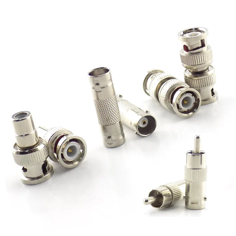 Conector hembra a hembra para sistema de cámara CCTV, adaptador de enchufe macho a macho, RCA hembra a RCA macho, 2/5/10 piezas