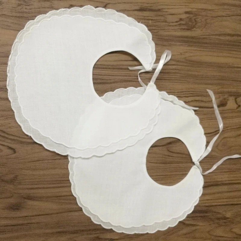 Conjunto de 12 babadores para bebê de linho, lâmina dupla, 6 polegadas x 9 polegadas, moda profissional, para qualquer ocasião especial