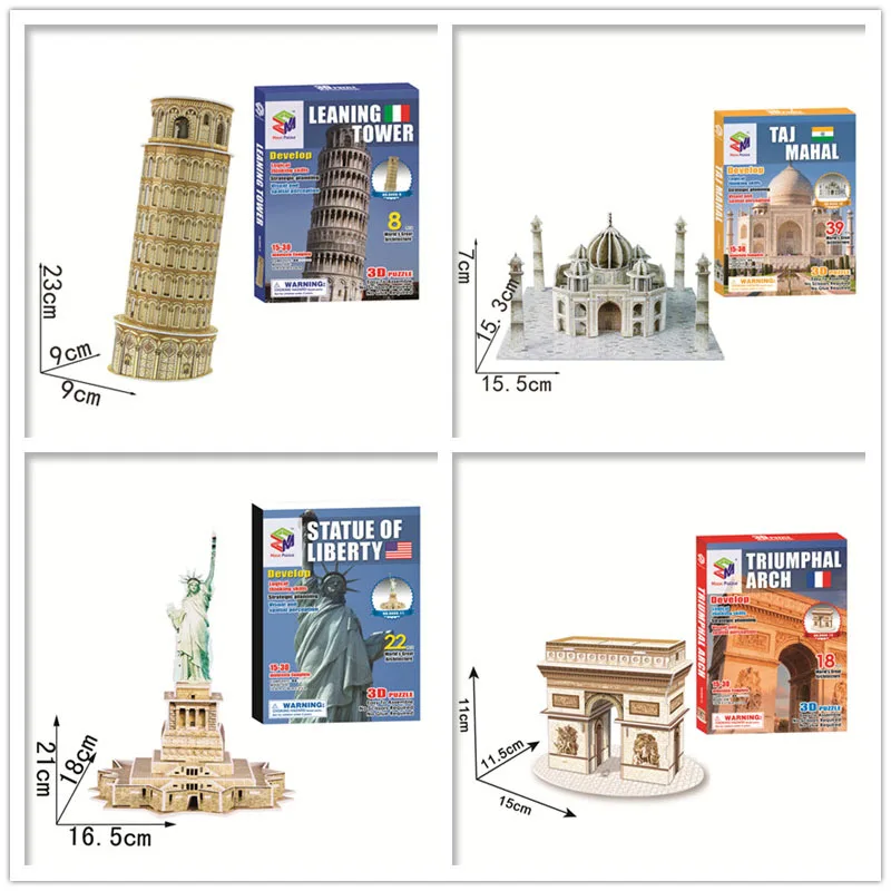 40 Phong Cách Nổi Tiếng Thế Giới Kiến Trúc Xây Dựng 3D Xếp Hình Mô Hình Xây Dựng 3D Ghép Đồ Chơi Cho Trẻ Em Quà Tặng Giáng Sinh