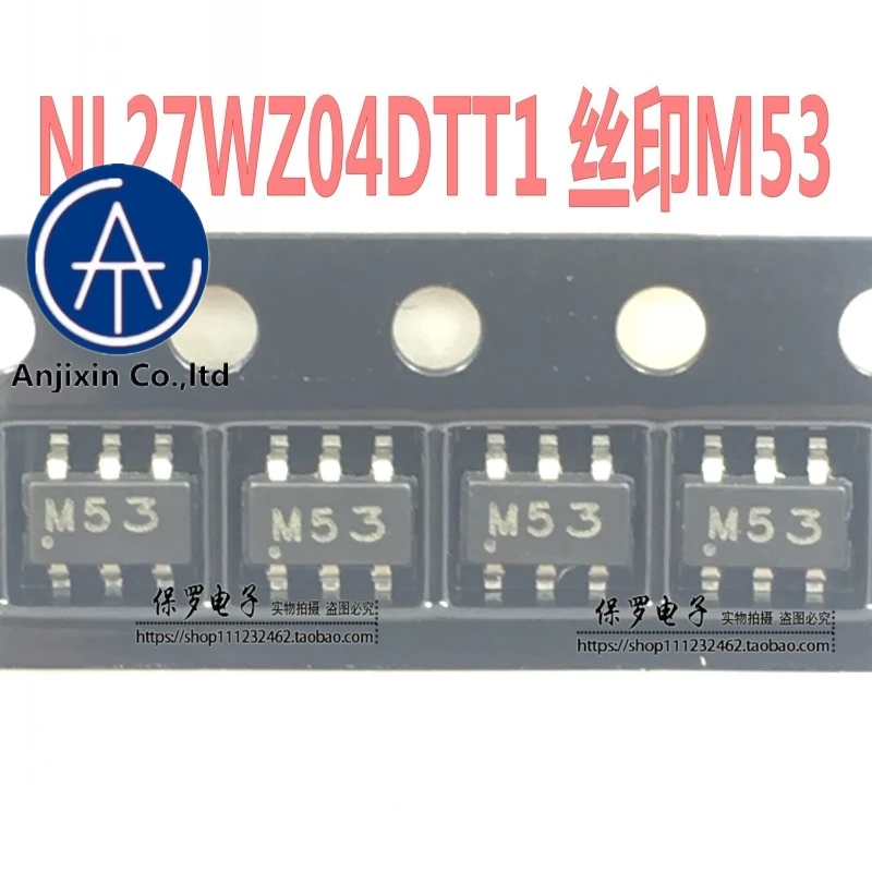 10pcs 100% orginal and new inverter NL27WZ04DTT1G NL27WZ04 silk screen M53 M54 SOT23-6 in stock