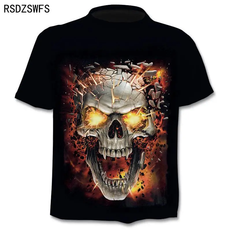 ブランドのtシャツパンクtシャツ騎士シャツ3d tシャツ男性カジュアルヴィンテージのヒップホップの夏のtシャツトップオム服