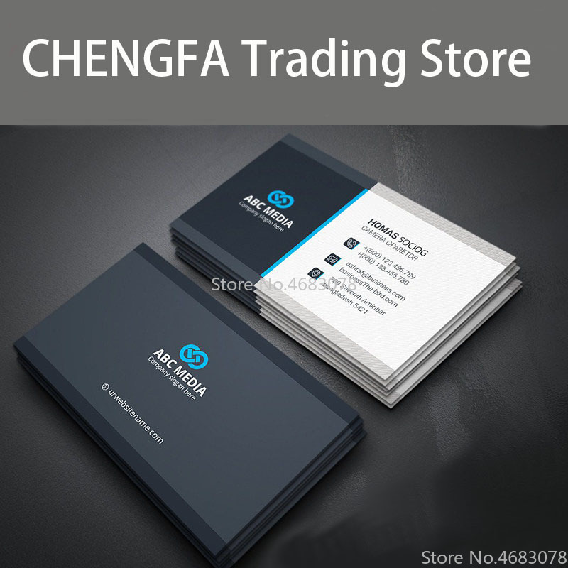 FreePrinting 100 ピース/200 ピース/500 ピース/1000 ピース/ロット紙名刺 300gsm 紙カードロゴ印刷 90 × 53 ミリメートル
