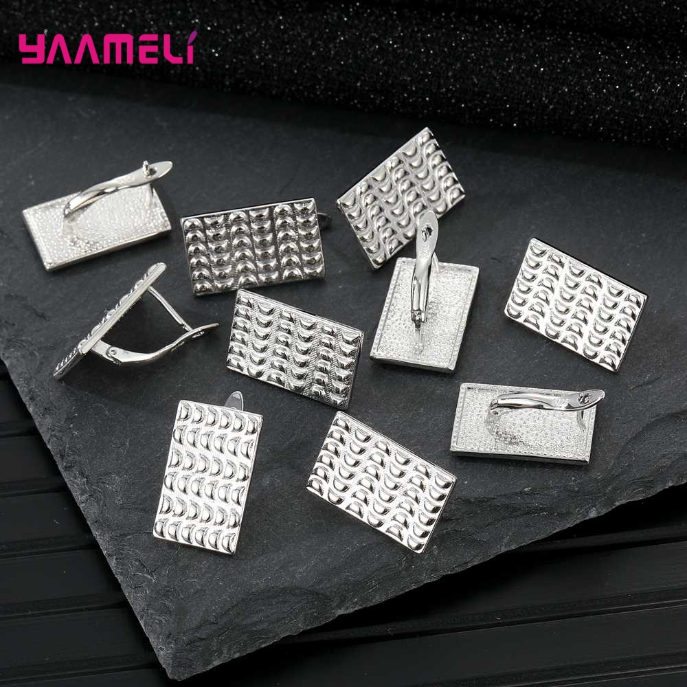 จริง 100% 925 เงินสเตอร์ลิงสีZirconผลการค้นหาต่างหูLeverback Earwireอุปกรณ์ส่วนประกอบอุปกรณ์เสริมHandmade Supplies