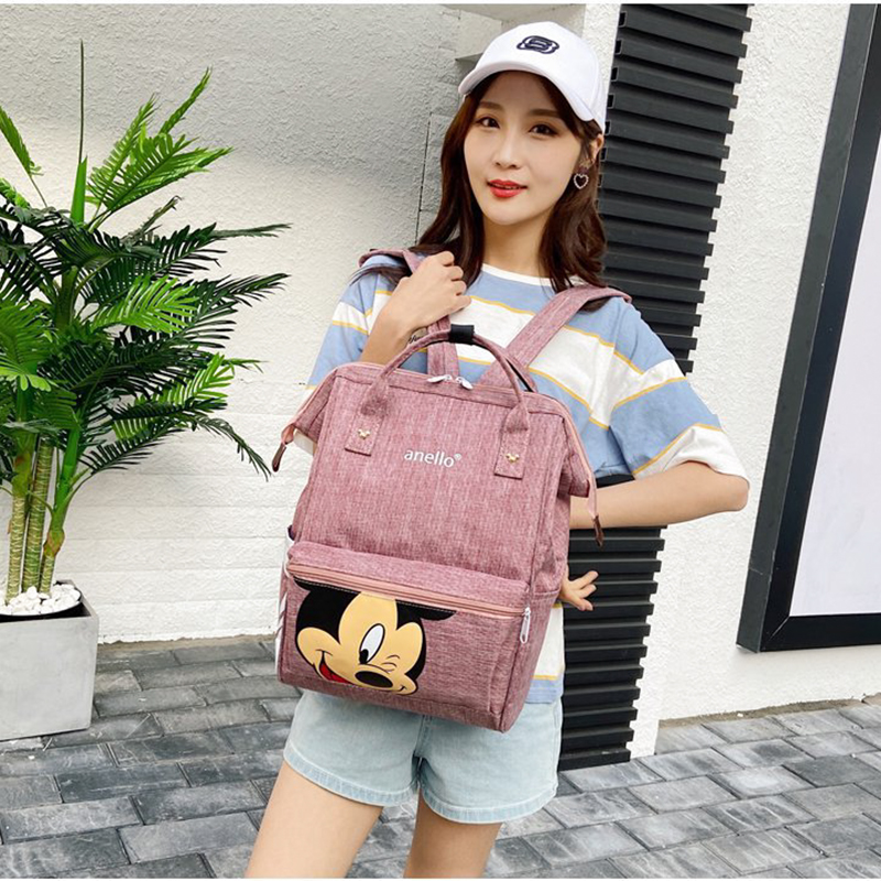 Mickey disney saco de fraldas mochila mamãe grávida/saco de fraldas saco do bebê mickey mouse saco de cuidados de viagem saco de cuidados com o bebê saco molhado