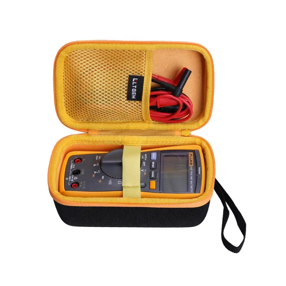 LTGEM Chống Nước Cứng EVA Dành Cho Fluke 117 Thợ Điện True RMS Đồng Hồ Đo Vạn Năng