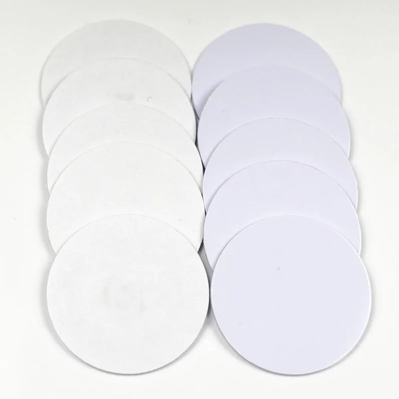 1Pc 125KHZ TK4100 EM4100 RFID Đồng Chứng Minh Thư Với Adhensive Miếng Dán Chỉ Đọc Đường Kính 25Mm Cho Truy Cập điều Khiển