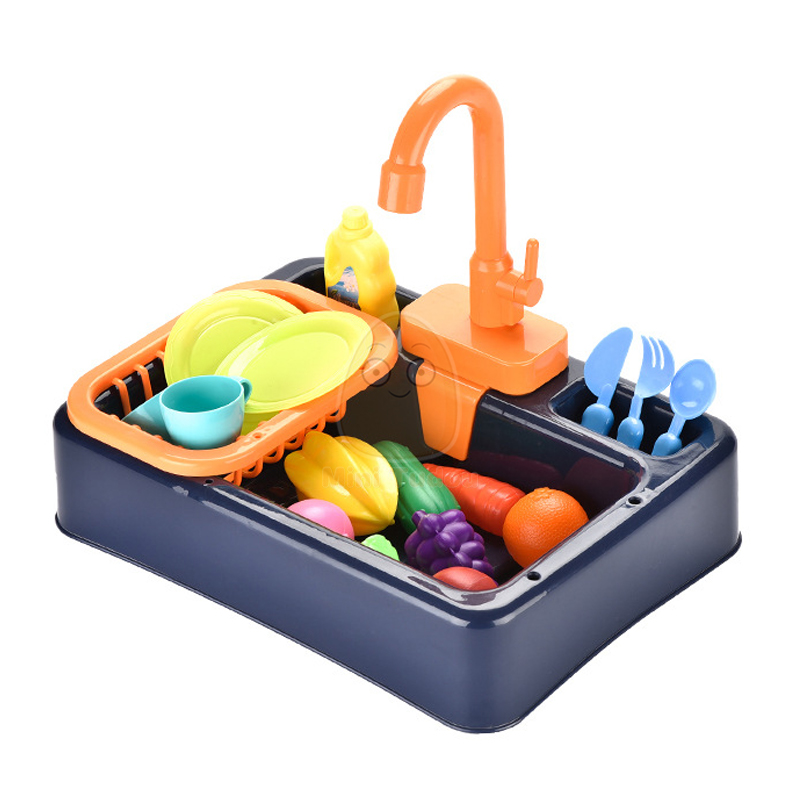 Brinquedo de cozinha plástico prato lavagem pia conjunto crianças simulação fingir role play kit trabalho doméstico cedo brinquedos educativos para crianças