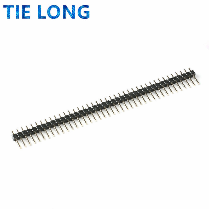 10 stücke 40 Pin 1x40 Einreihig Männlich 2,54 Zerbrechliche Pin Header Stecker Streifen für Arduino Schwarz