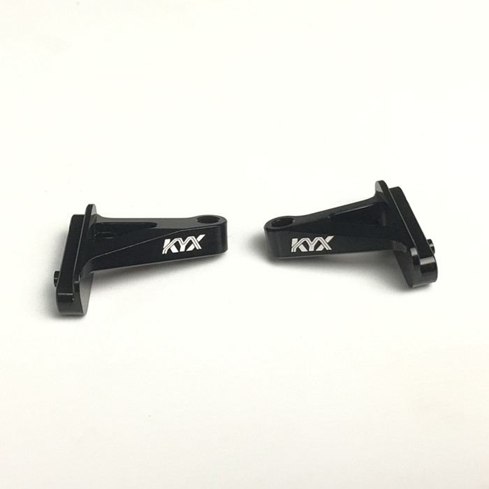 KYX Braket Dudukan Transmisi Gearbox Aluminium Balap Suku Cadang Upgrade Jok Tetap untuk RC Mobil Crawler Axial SCX10 II 90046 90047