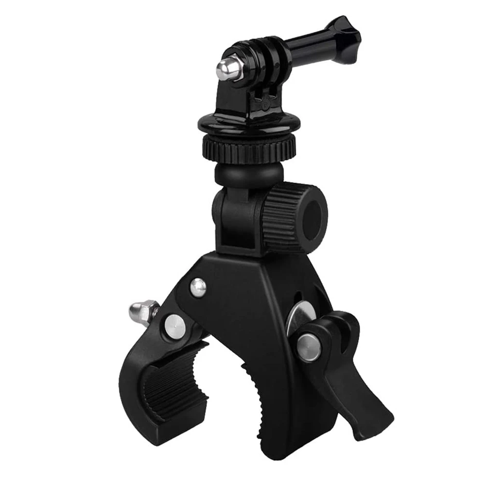 Soporte para cámara de bicicleta, manillar de motocicleta, barra de mango, adaptador de Clip para trípode, pieza de Cámara de Acción para Gopro Hero 11 10 9 8 7