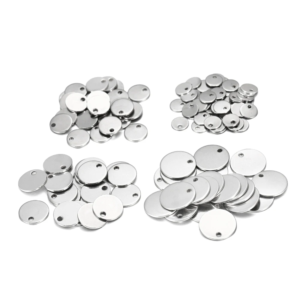 10-50 Con Vàng Thép Không Gỉ Tùy Chỉnh Dog Tag Hình Trái Tim Hình Bầu Dục Tẩy Trống Charm Mặt Dây Chuyền Quyến Rũ Cho DIY bộ Trang Sức Làm Cho Vật Dụng