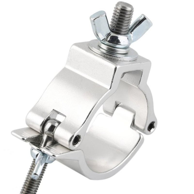 10 piezas de aleación de aluminio para luces de escenario, abrazadera, ganchos, soporte, cabezales móviles, gancho resistente, Kit de iluminación de teatro, 48-51mm, 100kg