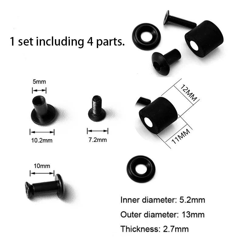 Bộ 4 Kydex Bao Da Vít Phần Nhanh-Quay Số Vỏ Phụ Kiện Vít Làm K Vỏ DIY Eo Kẹp Vít Phụ Kiện