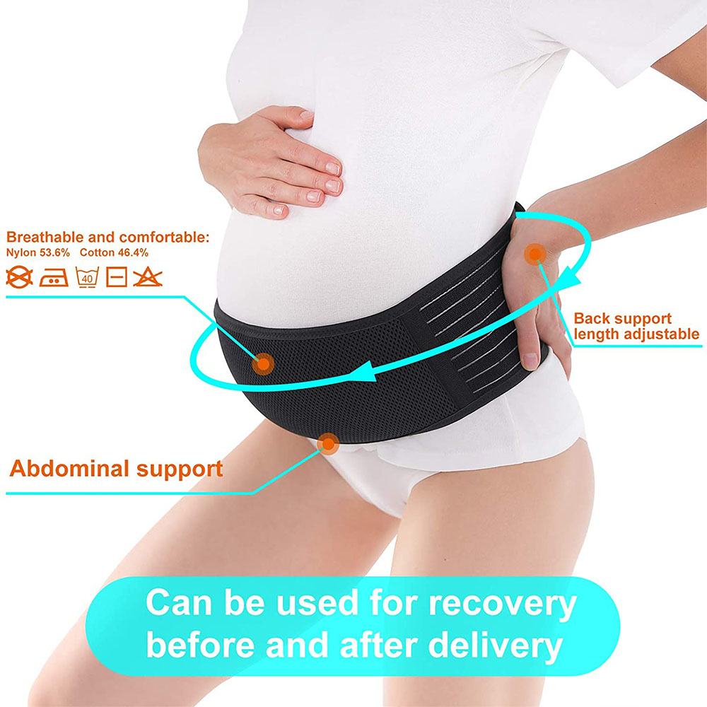หญิงตั้งครรภ์สนับสนุน Belly Band กลับเสื้อผ้าเข็มขัดเอว Care คลอดบุตรหน้าท้องรั้ง Protector การตั้งครรภ์