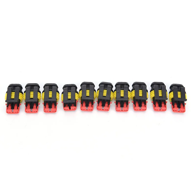 10 Bộ Dụng Cụ 2 Pin Cách Kín Chống Nước Điện Đầu Nối Dây Cắm Xe Hơi Tự Động Bộ Mới