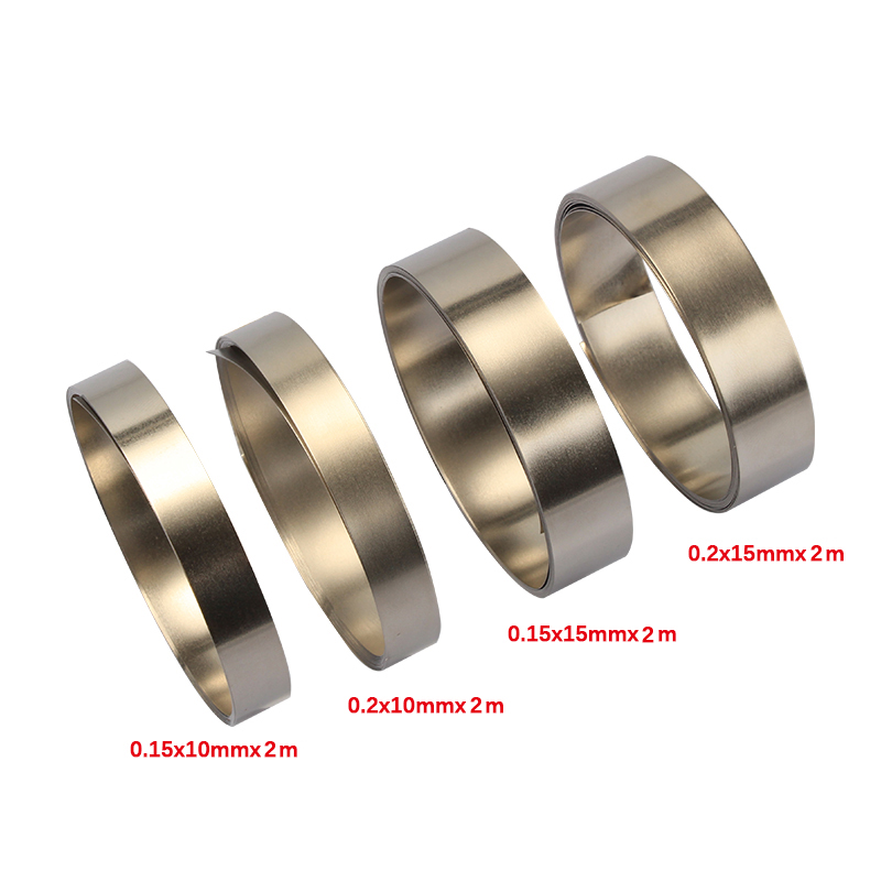 Никелированная лента толщиной 2 м 0,1/0,15/0,2/0,3 мм для батареи Li 18650, точечная сварка, совместимая с аппаратом точечной сварки