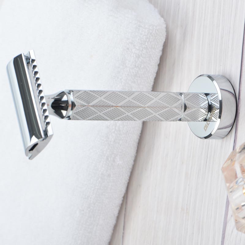 YAQI Màu Chrome Nam Cạo An Toàn Dao Cạo Đứng