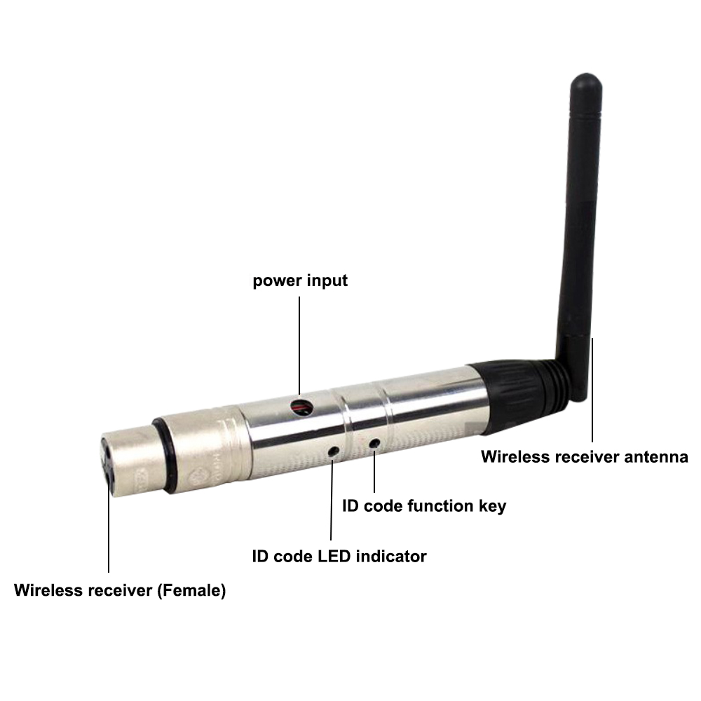 DMX512 DFI DJ Drahtlose Empfänger Sender 2,4G Für LED Bühne Licht Par Moving Head Strahl LED Licht 400m Steuerung