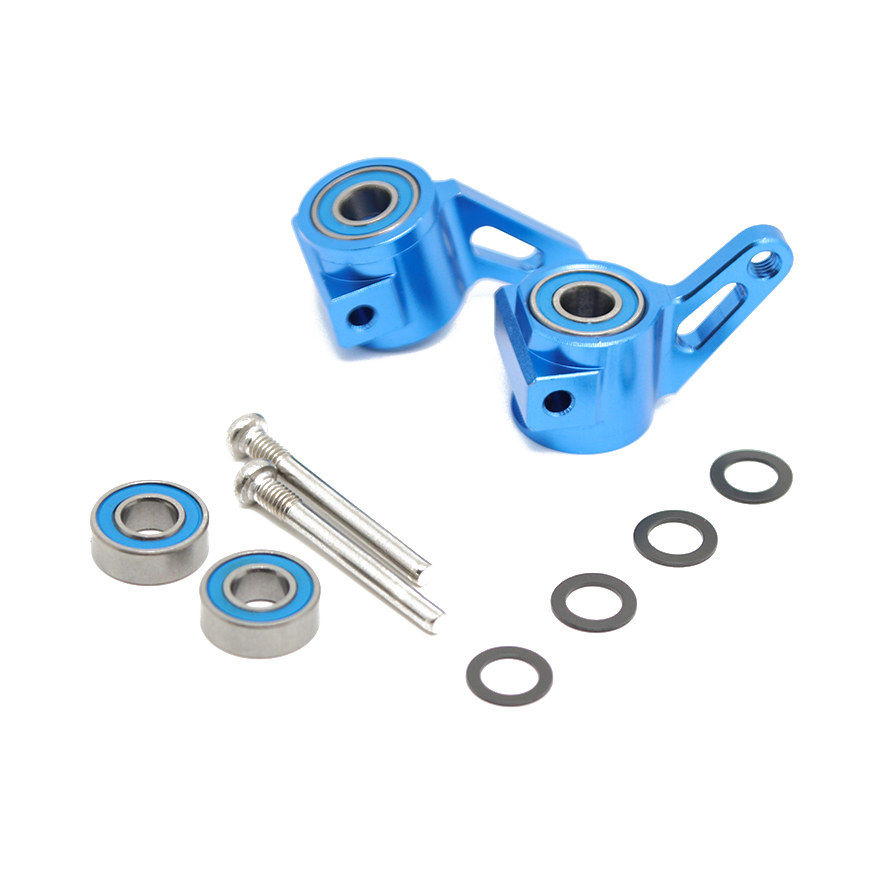 2 Buah Blok & Bantalan Kemudi Depan 11X5X4Mm untuk 1/10 Traxas Slash 2WD RC Model Suku Cadang Mobil Rustler VXL