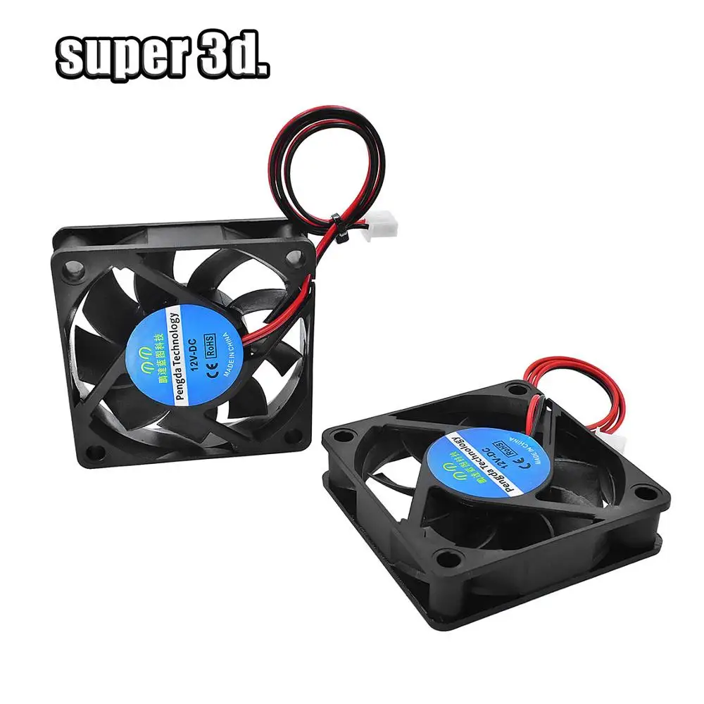 Năm 6015 Làm Mát Quạt Tản Nhiệt 12V 24V Với Dupont Dây Không Chổi Than 60Mm 60*60*15 MM 3D In Phần Mát Tản Nhiệt Êm