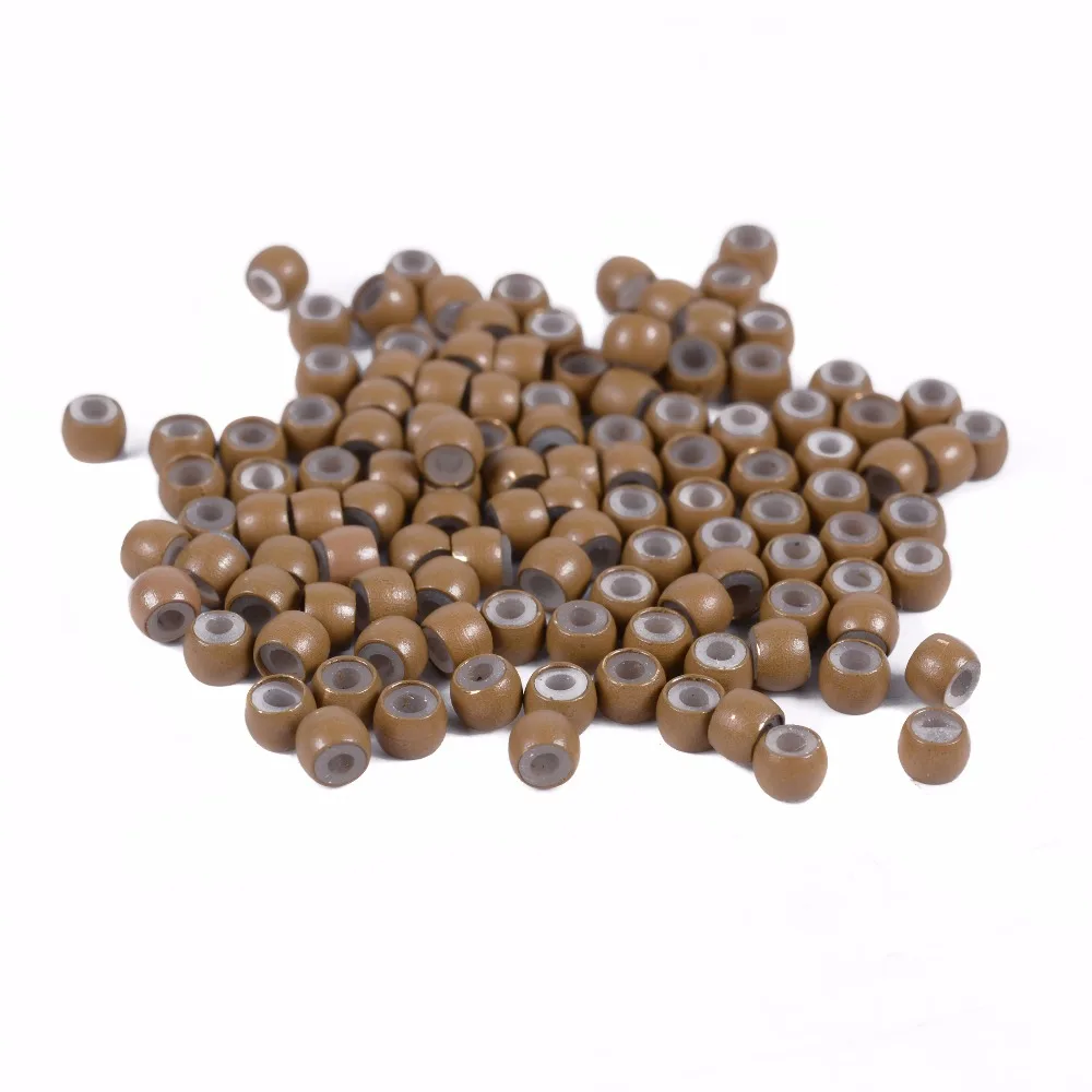 Bộ 200/500 Viên 3.0Mm Silicon Nano Nhẫn Nano Nhẫn Đồng Với Ốp Lót Tóc Hạt Tóc nhẫn Tóc Dụng Cụ