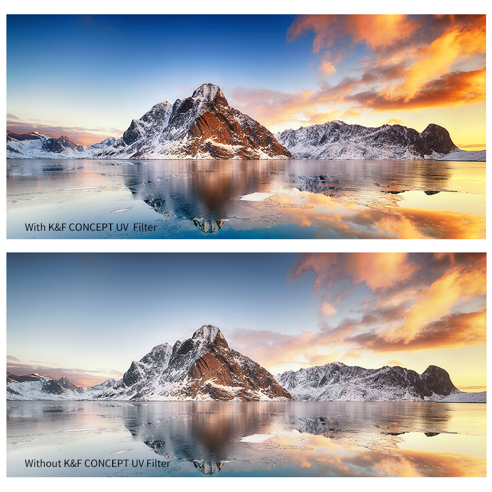 K&F Concept 37-86mm UV フィルターレンズ MC ウルトラスリム光学系、マルチコーティング保護付き 37mm 49mm 52mm 58mm 62mm 67mm 77mm 82mm