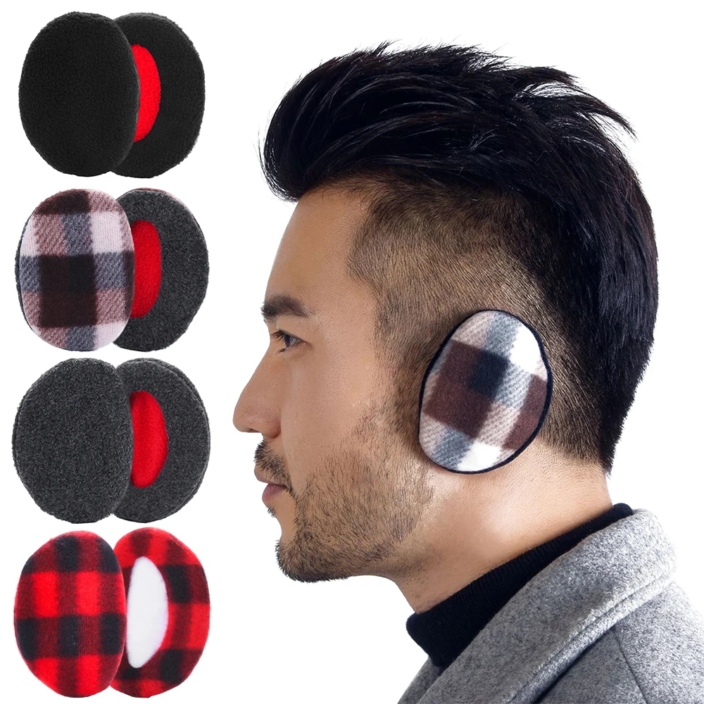 Cache-oreilles sans bande pour hommes et femmes, cache-oreilles, cache-oreilles, cache-oreilles, chaud, sourire, adulte, hiver, nouvelle mode, 1 paire