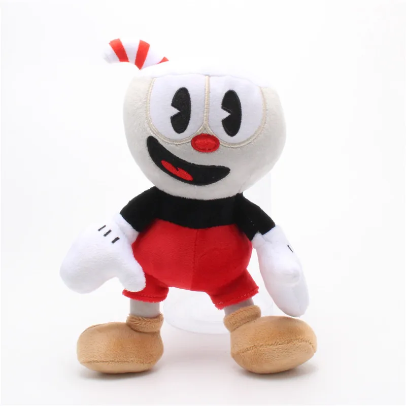 25 ซม.เกมผจญภัย Cuphead Plush ของเล่น Mugman ปีศาจตํานาน Chalice ตุ๊กตา Plush ตุ๊กตาของเล่นสําหรับของขวัญเด็ก