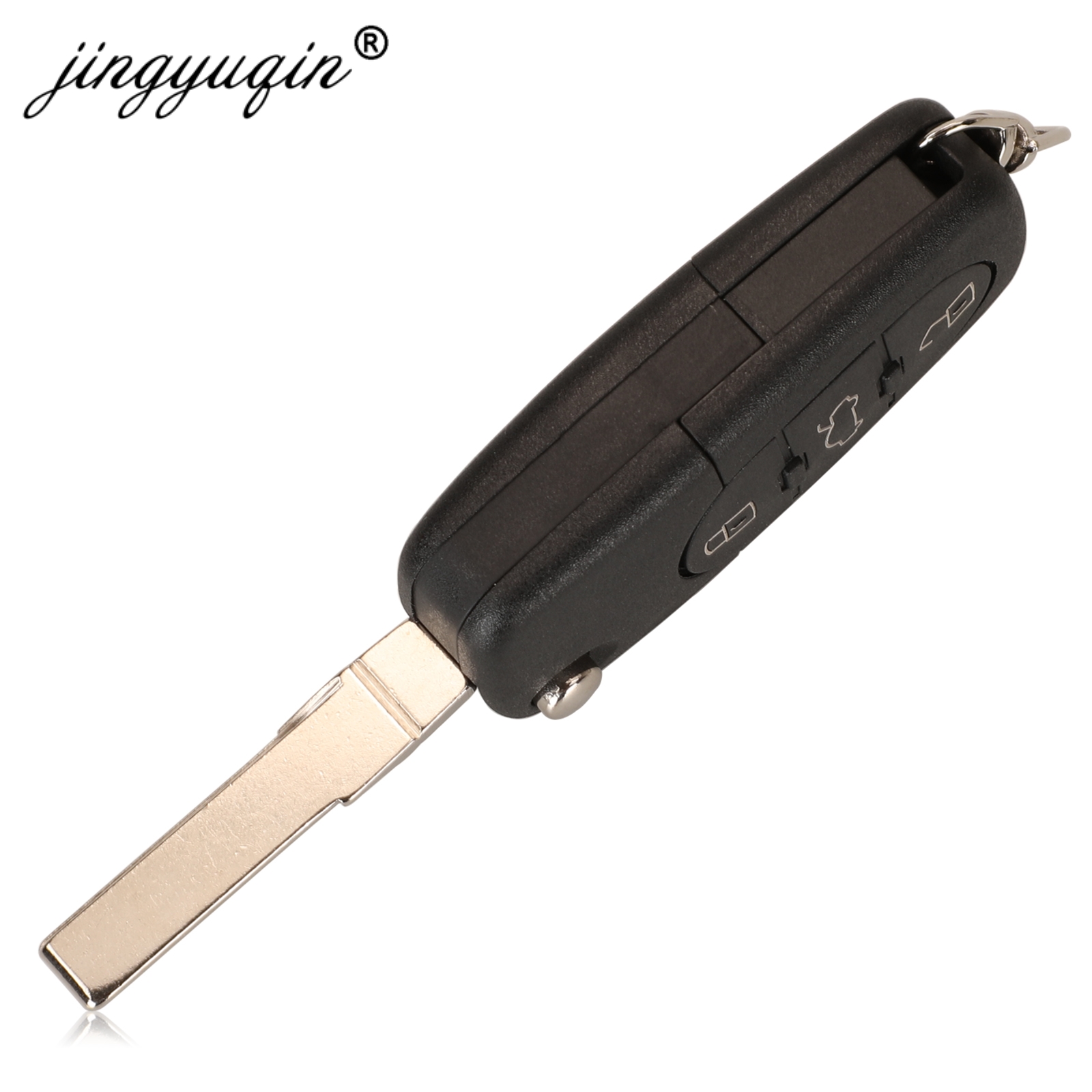 jingyuqin 4D0837231A 4D0837231K Key Fob For Audi A3 A4 A6 A8 TT RS4 Quattro 1994 - 2004 433Mhz ID48 Chip Car Remote Flip Key 3BT