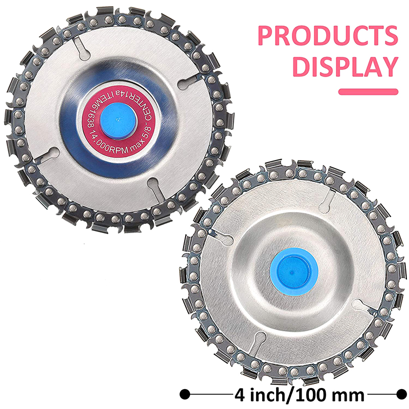 4 Inch Khắc Gỗ Đĩa Dây Chuyền Máy Mài Khắc Sử Dụng Cho 4 "Hoặc 4-1/2" Máy Mài Góc chạm Khắc Công Cụ Dụng Cụ Làm Rau Cau Phụ Kiện