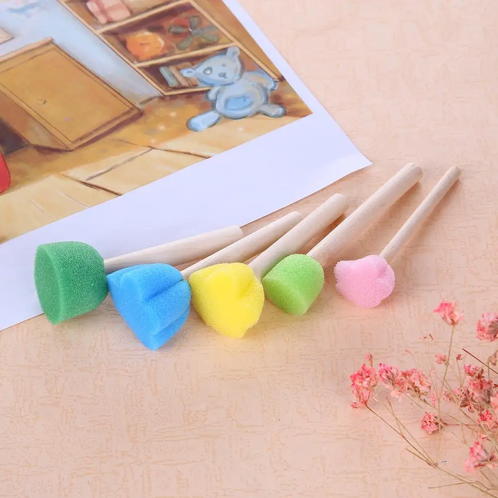 4/5/6 Gỗ DIY/Nhựa Xốp Ghép Tranh Bàn Chải Cho Trẻ Em Đồ Chơi Vẽ mẫu Giáo Đầu Giáo Dục Đồ Chơi Quà Tặng