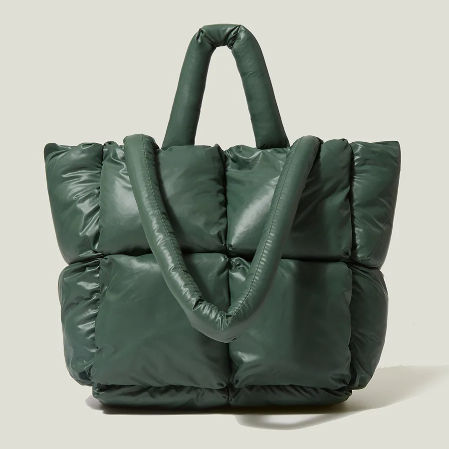 Thời Trang Áo Cỡ Lớn Có Đệm Tay Thiết Kế Chần Gòn Nữ Đeo Vai Cao Cấp Nylon Xuống Cotton Thời Mùa Đông Ví 2022