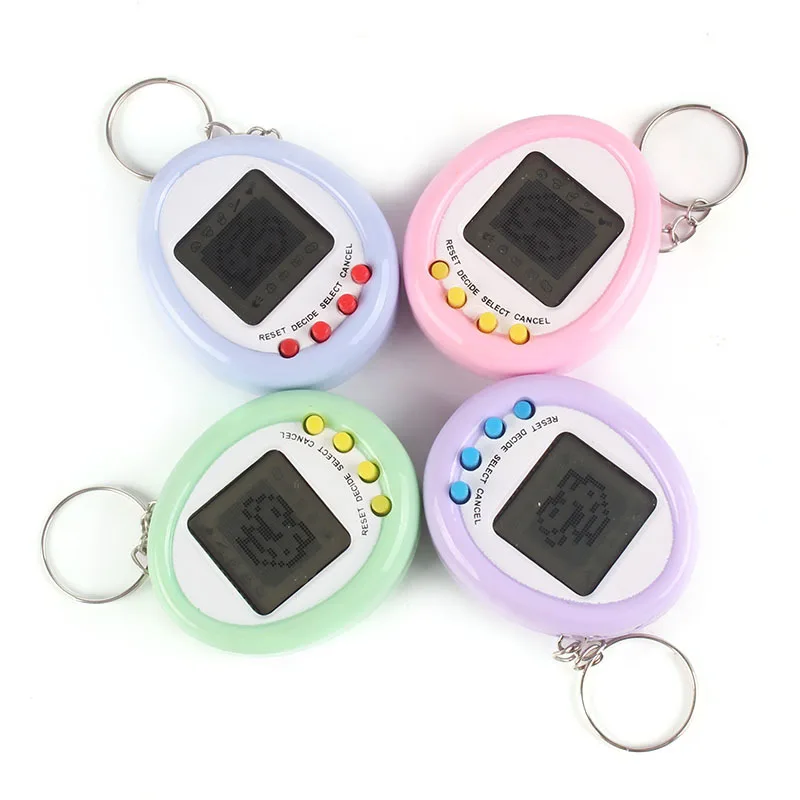 Tamagotchi Mini Elektronik Hewan Peliharaan Virtual 90S Nostalgia Jaringan Virtual Mainan Hewan Peliharaan Hadiah Gantungan Kunci Lucu Mainan Hewan Peliharaan Hadiah Natal