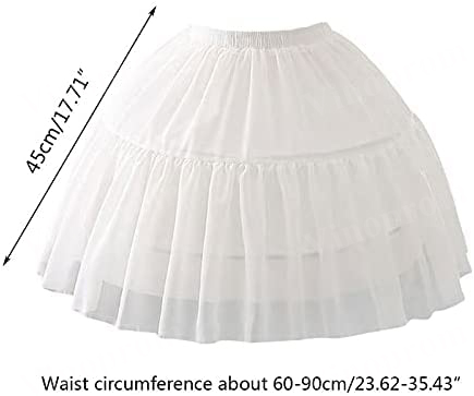 여자 여자 크리 놀린 페티코트 2 농구 스커트 쉬폰 볼 가운 로리타 코스프레를위한 짧은 하프 슬립 언더 셔츠
