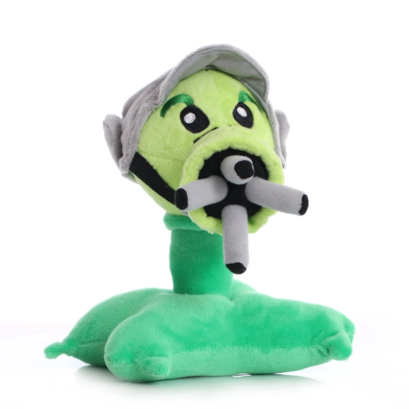 18 ซม.พืชVs Zombies Peashooterตุ๊กตาของเล่นตุ๊กตาน่ารักSnow Pea Threepeater Plush Softตุ๊กตาของเล่นของขวัญเด็กเด็ก