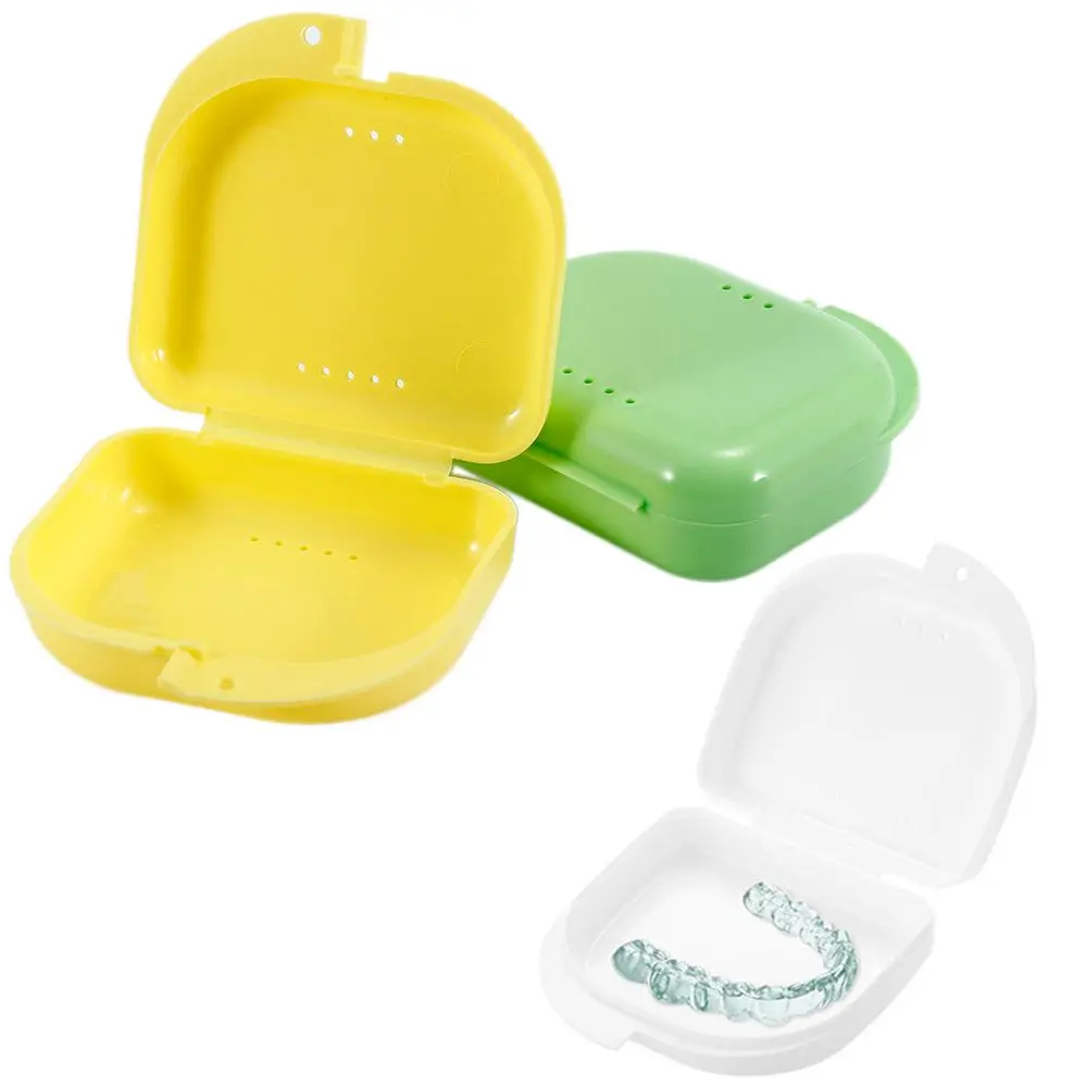 Mới Nha Khoa Thiết Bị Cung Cấp Khay Chăm Sóc Sức Khỏe Nẹp Ốp Lưng Bảo Vệ Miệng Hộp Đựng Răng Giả Hộp Bảo Quản Vệ Sinh Răng Miệng