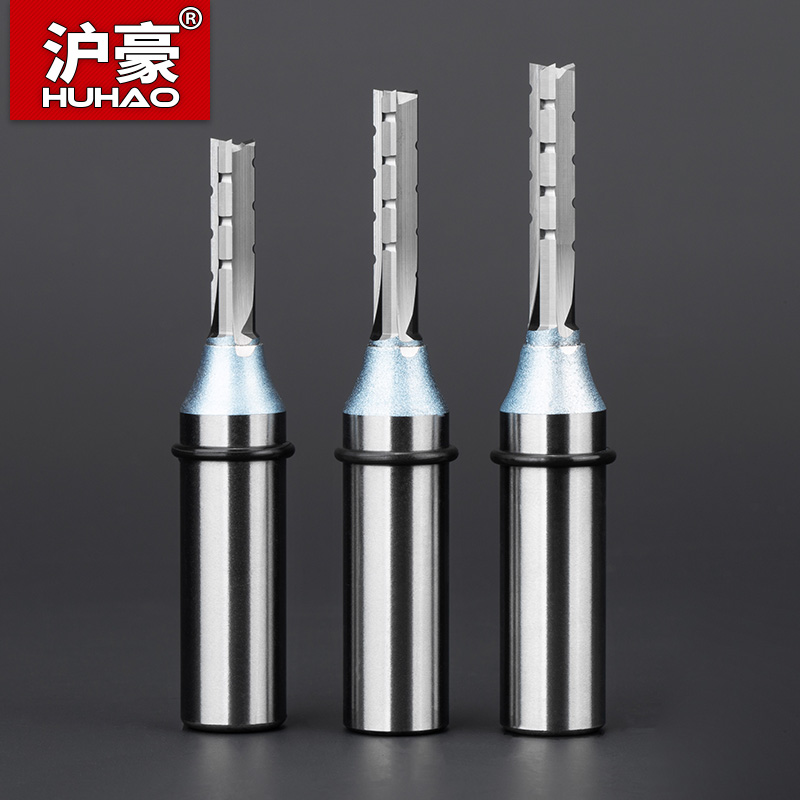 HUHAO 12.7mm 3 Sáo TCT Cắt Tỉa Thẳng Xay Cắt Cho MDF Gỗ Dán Ván Cứng Khoan Gỗ Khắc Router Bit endmil